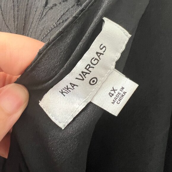 Kika Vargas x Target Puff Sleeve Black Dress – 4X - Picture 6 of 6